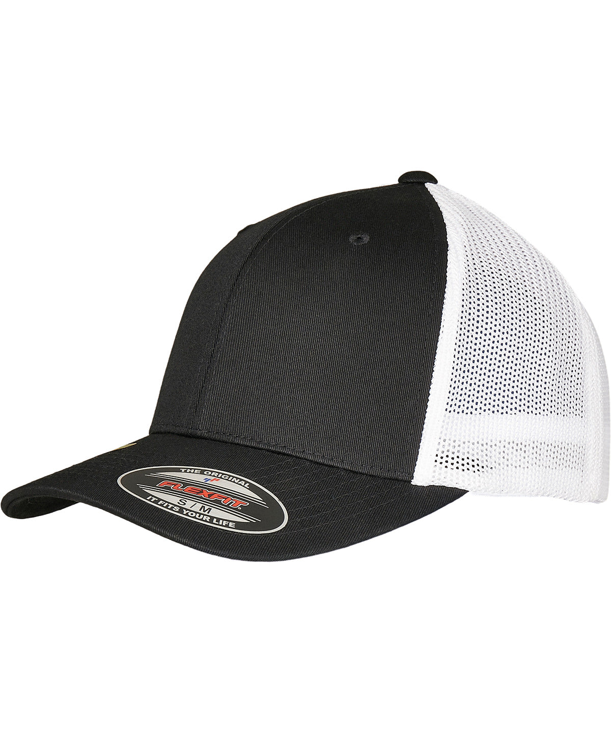 Derhúfa Flexfit by Yupoong YP231 – Black/White – One size