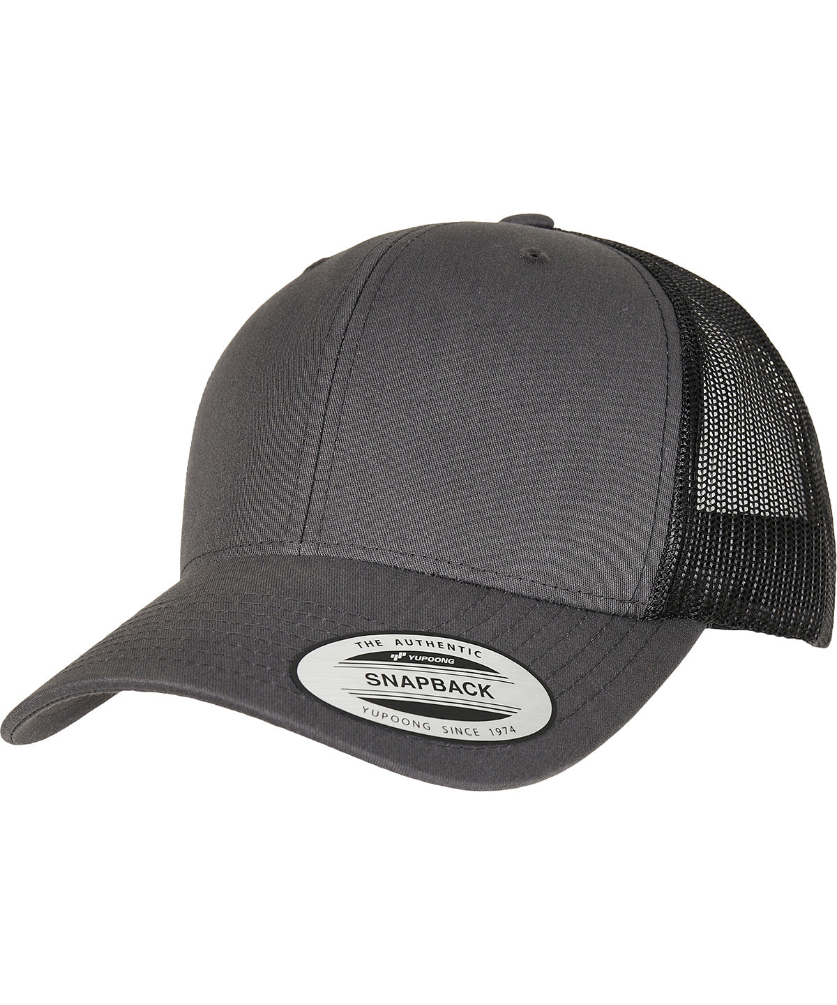Derhúfa Flexfit by Yupoong YP237 – Charcoal/Black – One size