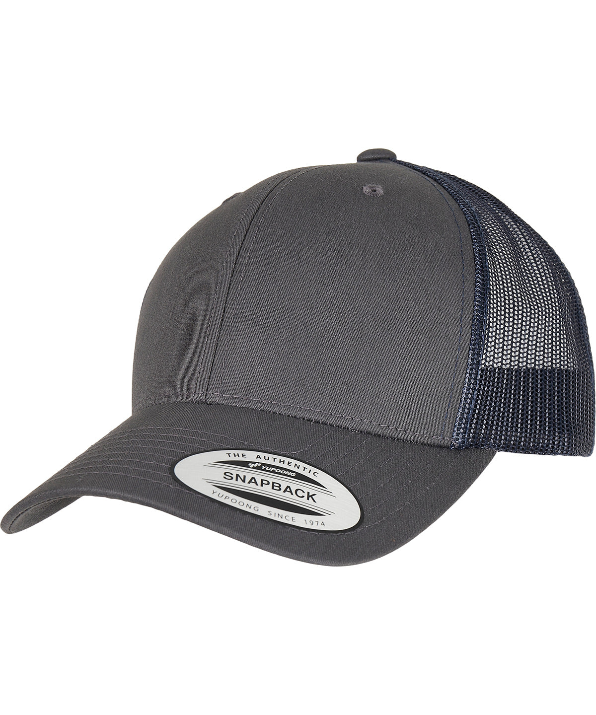 Derhúfa Flexfit by Yupoong YP237 – Charcoal/Navy – One size