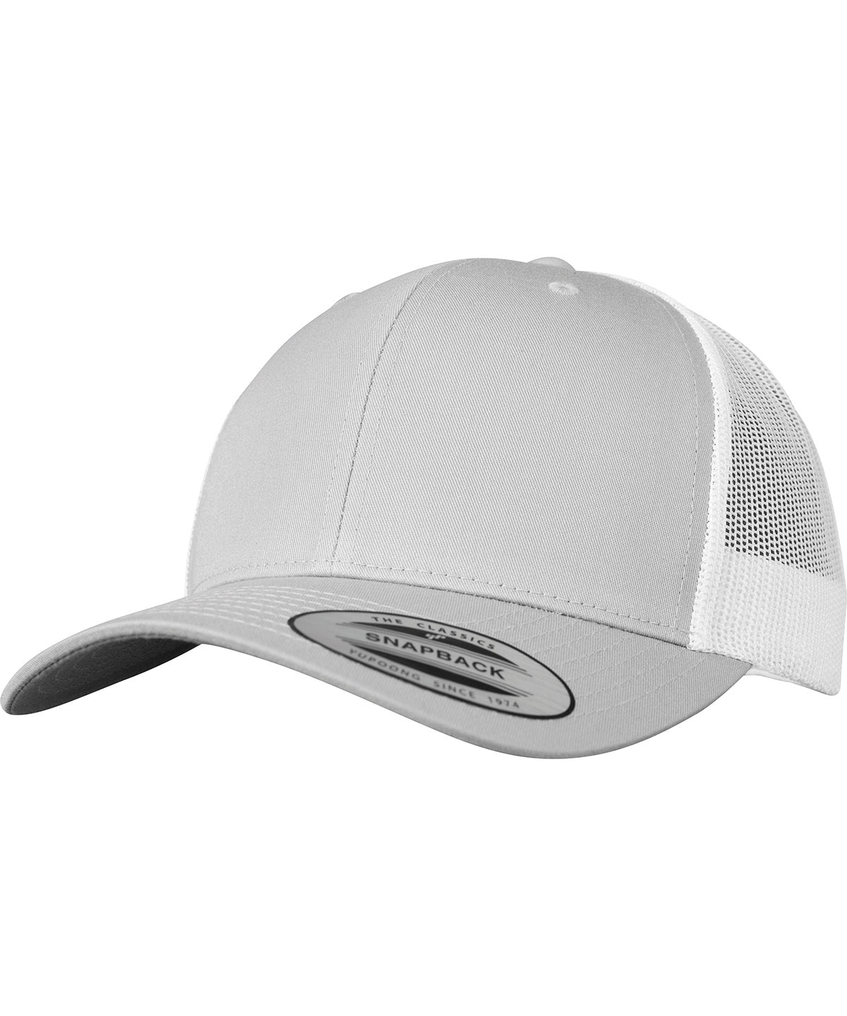 Derhúfa Flexfit by Yupoong YP237 – Silver/White – One size