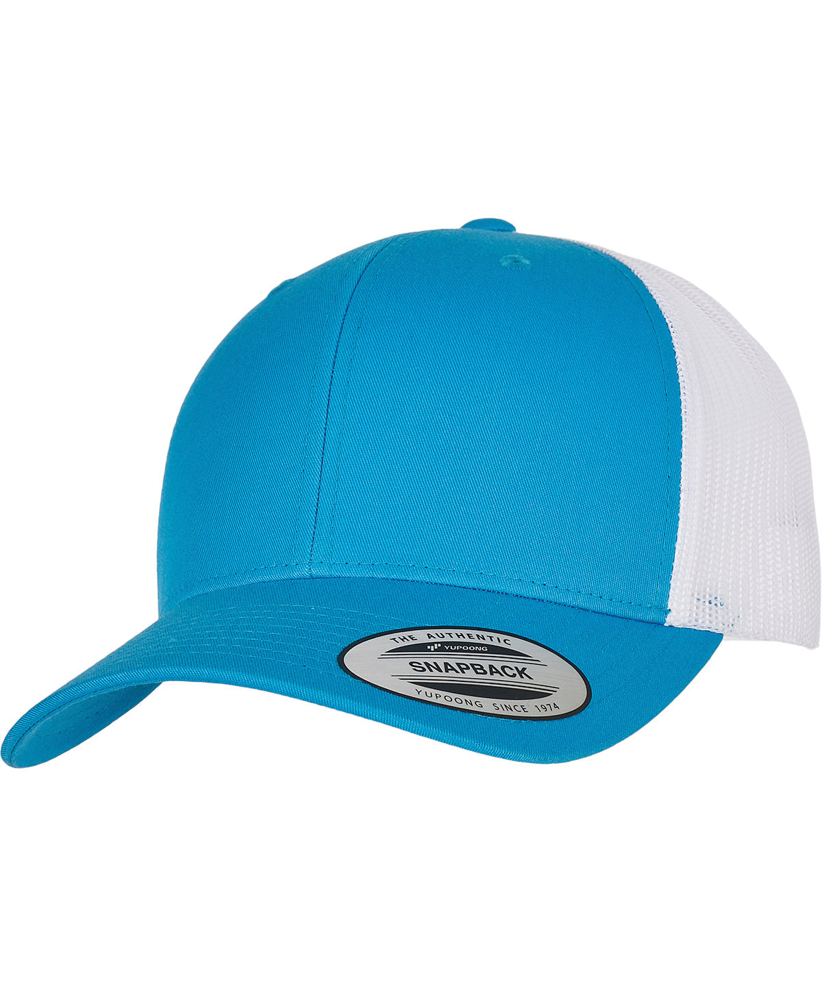 Derhúfa Flexfit by Yupoong YP237 – Turquoise/White – One size