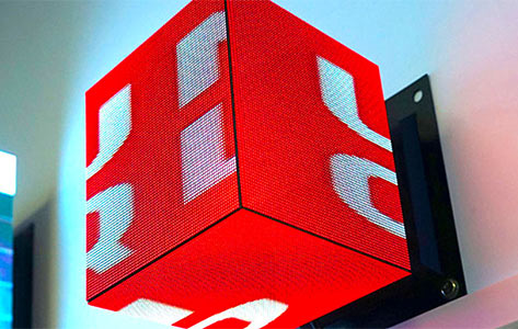 LED skjá kubbar
