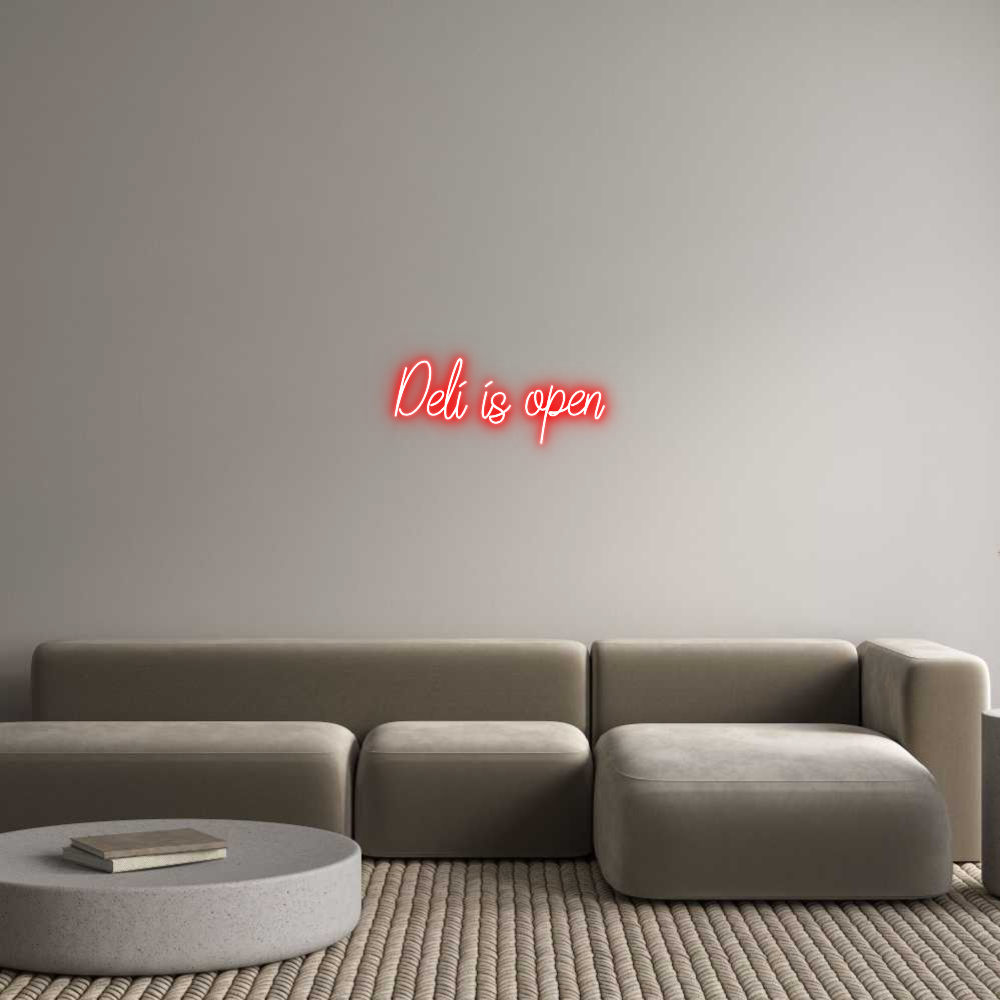 Custom Neon: Deli is open