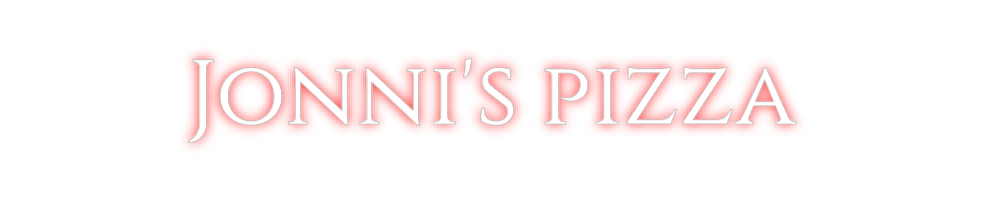 Custom Neon: Jonni's pizza