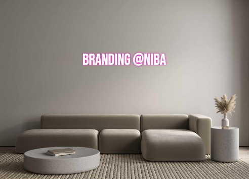 Custom Neon: Branding @niba