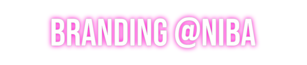Custom Neon: Branding @niba
