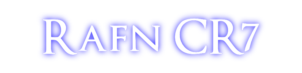 Custom Neon: Rafn CR7