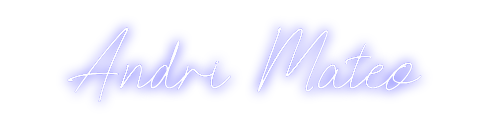 Custom Neon: Andri Mateo