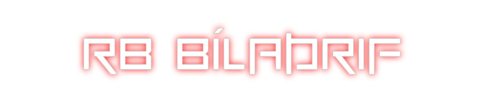 Custom Neon: RB Bílaþrif