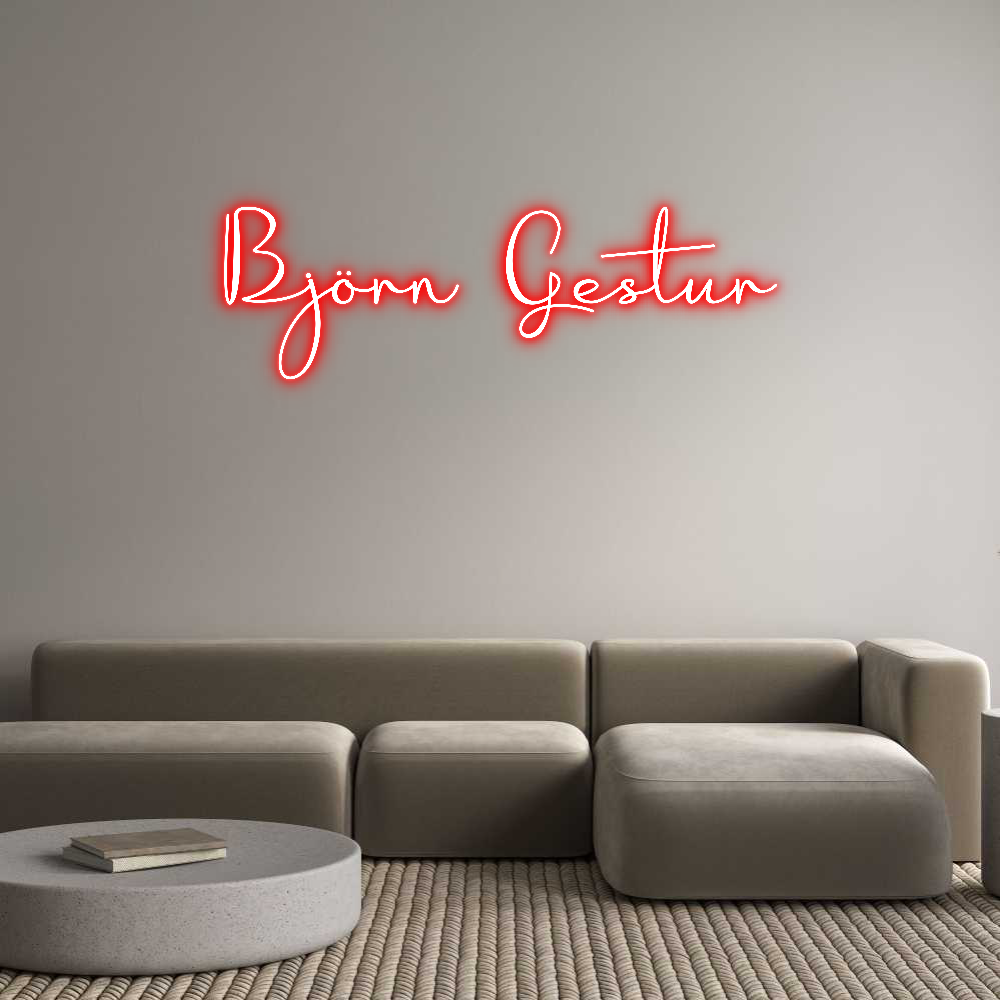 Custom Neon: Björn Gestur