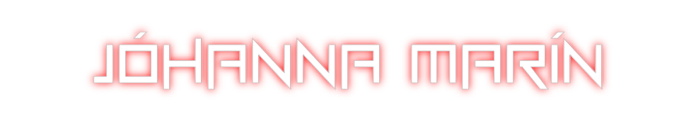 Custom Neon: Jóhanna Marín