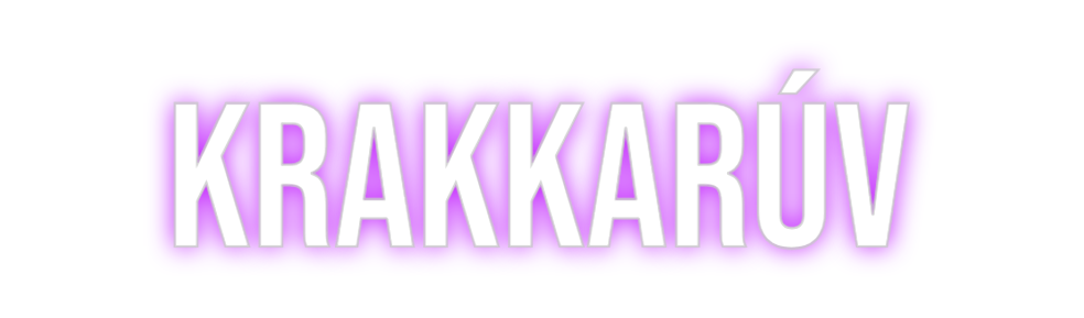 Custom Neon: krakkarúv