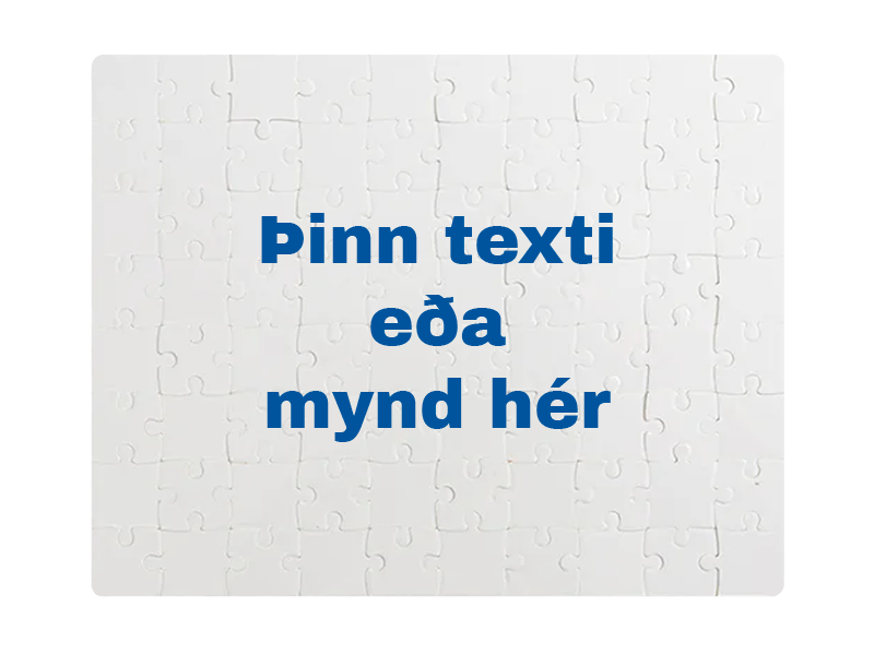 Púsl 24,5x19 cm - Hannaðu þitt eigið púsl