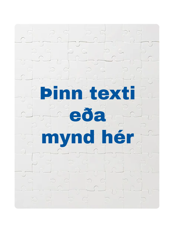 Púsl 24,5x19 cm - Hannaðu þitt eigið púsl