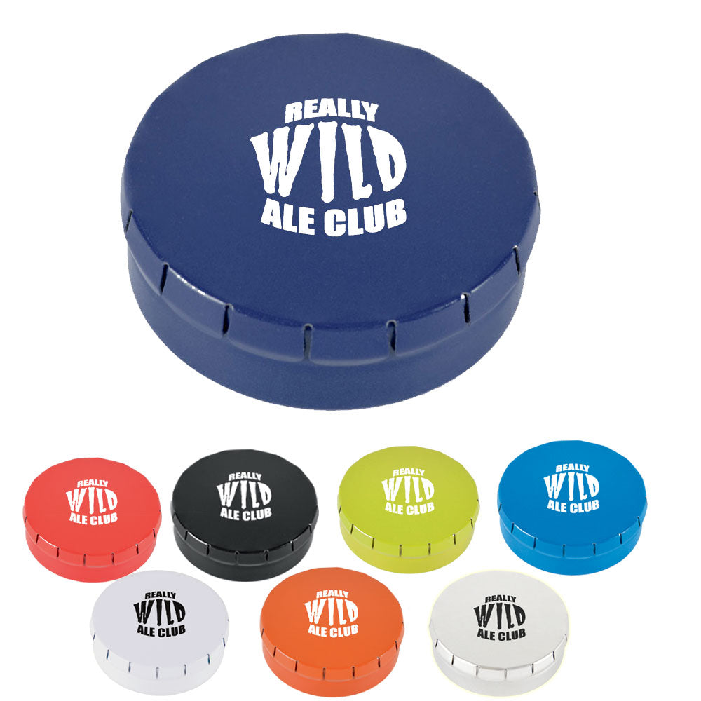 Custom Printed Promotional 46mm Clic Clac Mint Tin
