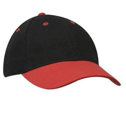 Mens Brushed Heavy Cotton Structured Cap with Embroidery