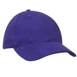 Mens Brushed Heavy Cotton Structured Cap with Embroidery