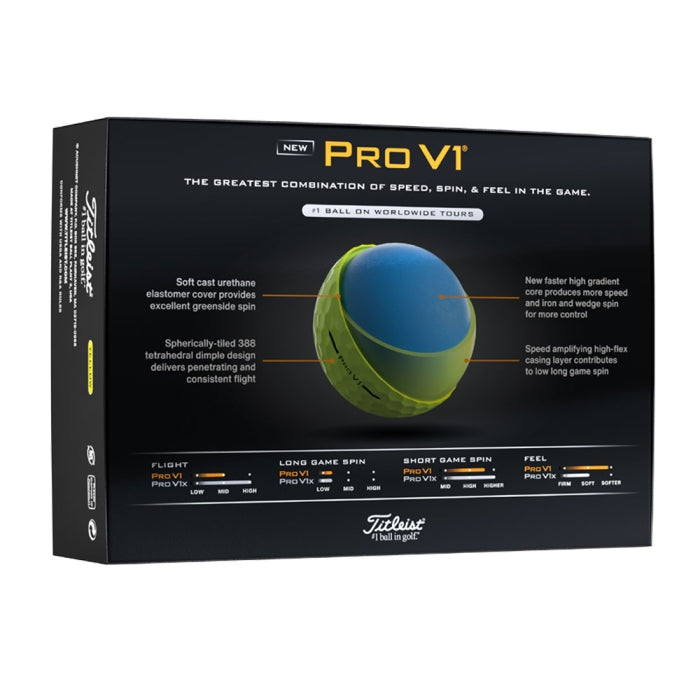 Titleist Pro V1 sérmerktar golfkúlur með lógó