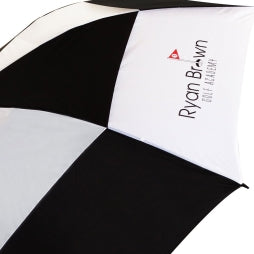 Custom Printed Golf Umbrella with Automatic Vented Canopy and Stormproof Ribs