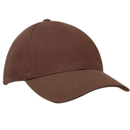 Mens Brushed Heavy Cotton Structured Cap with Embroidery
