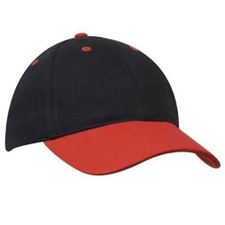 Mens Brushed Heavy Cotton Structured Cap with Embroidery