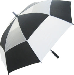 Custom Printed Golf Umbrella with Automatic Vented Canopy and Stormproof Ribs