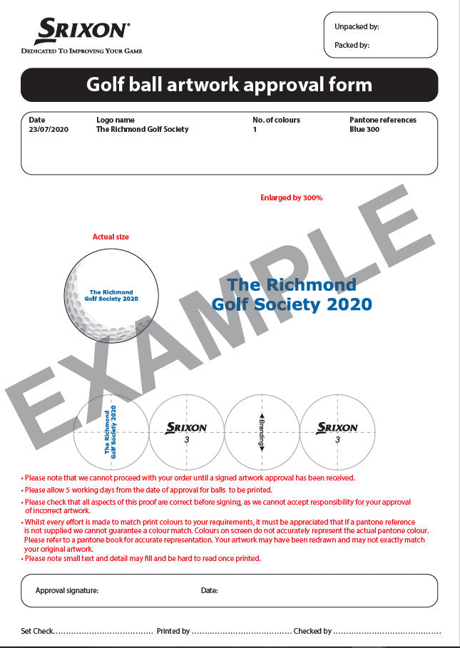 Srixon AD333 Golf Balls with Text Personalisation
