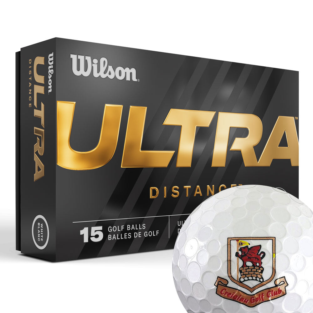 Wilson ULTRA Distance 15 bolta pakki sérprentaður með þínu lógói