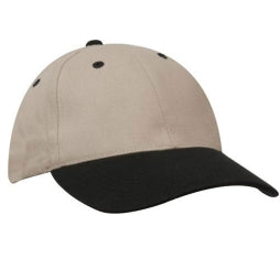 Mens Brushed Heavy Cotton Structured Cap with Embroidery