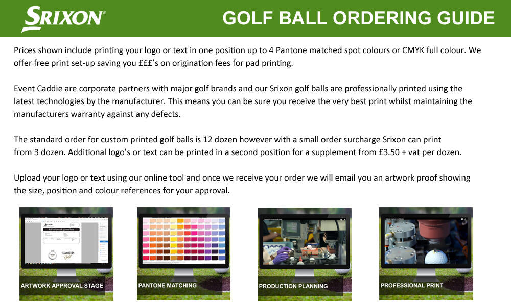 Srixon AD333 Custom Printed With Your Logo