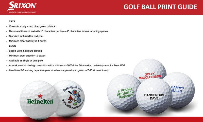 Srixon Z-Star Diamond Golf Balls with Text Personalisation