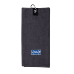 Tri-Fold Microfibre Golf Towel with Embroidery