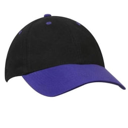 Mens Brushed Heavy Cotton Structured Cap with Embroidery