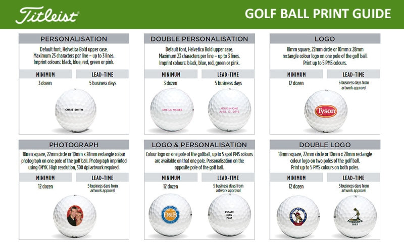 Custom Printed Titleist Pro V1 3 Ball and Gift Box