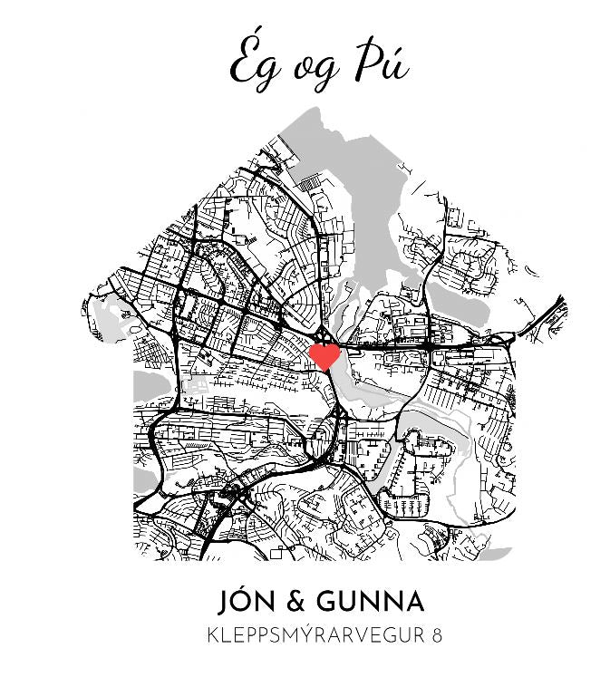 Götukort og staðsetning