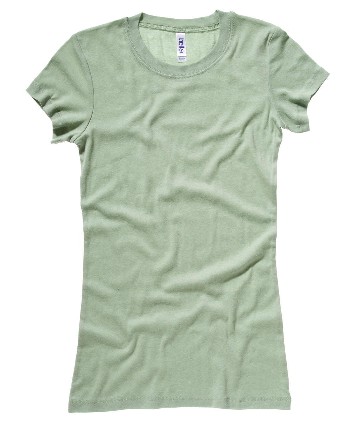 Stuttermabolir - Sheer Mini Rib Crew Neck T-shirt