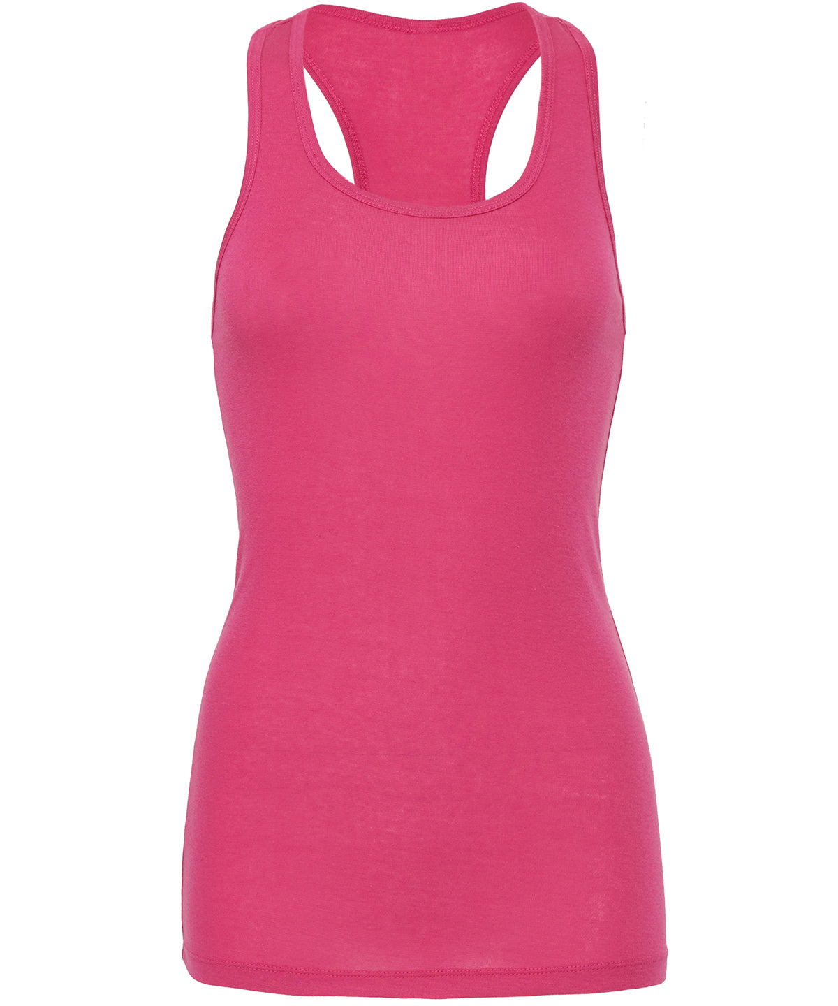Vesti - Sheer Mini Rib Racerback Tank Top