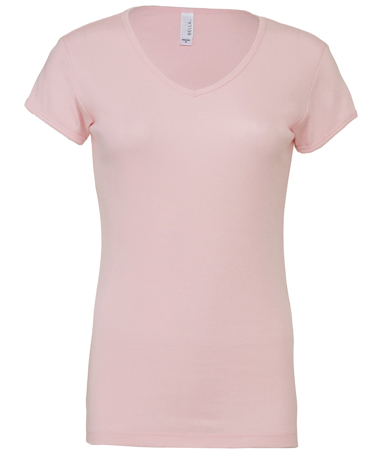 Stuttermabolir - Baby Rib Short Sleeve V-neck T-shirt