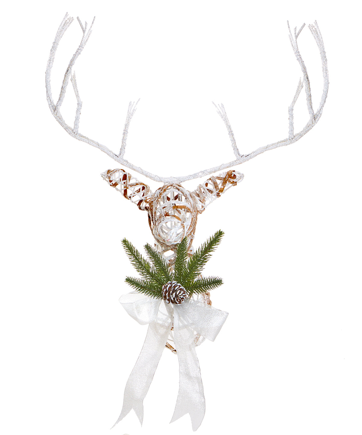 Jólaskraut - Small Rattan Reindeer