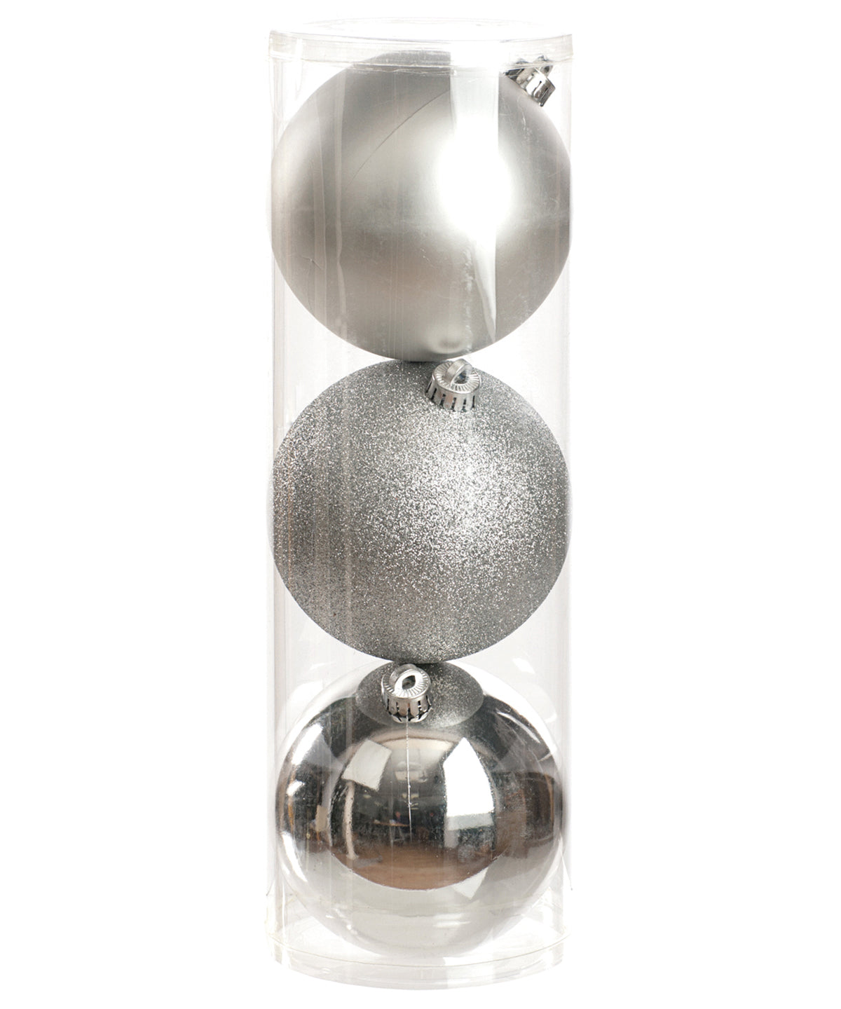 Jólaskraut - 3 X Shiny/matte/glitter Balls In Box