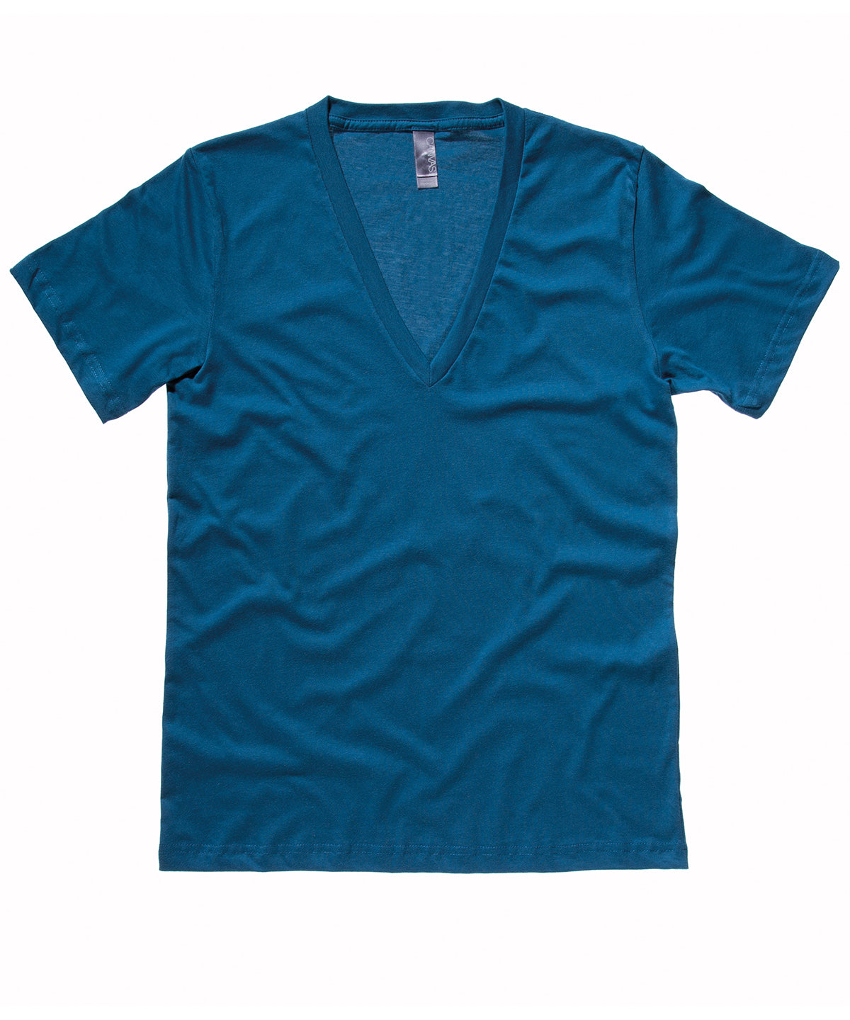 Stuttermabolir - Unisex Jersey Deep V-neck T-shirt