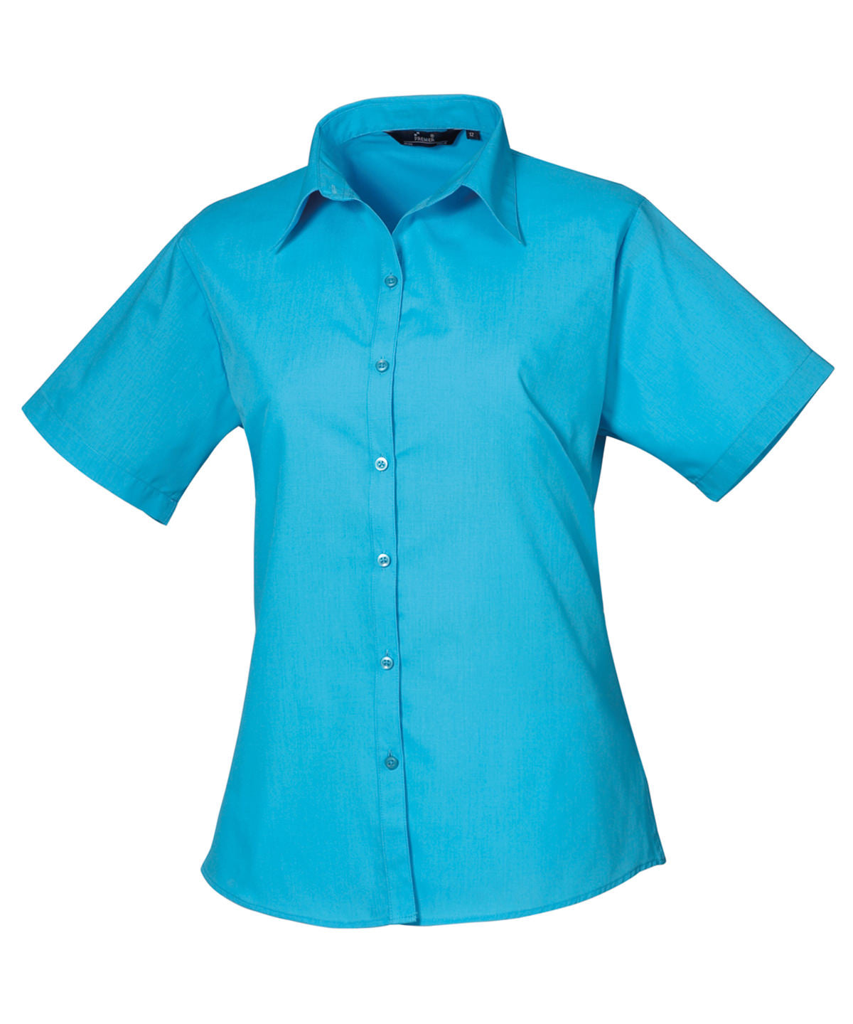 Blússur - Women's Short Sleeve Poplin Blouse
