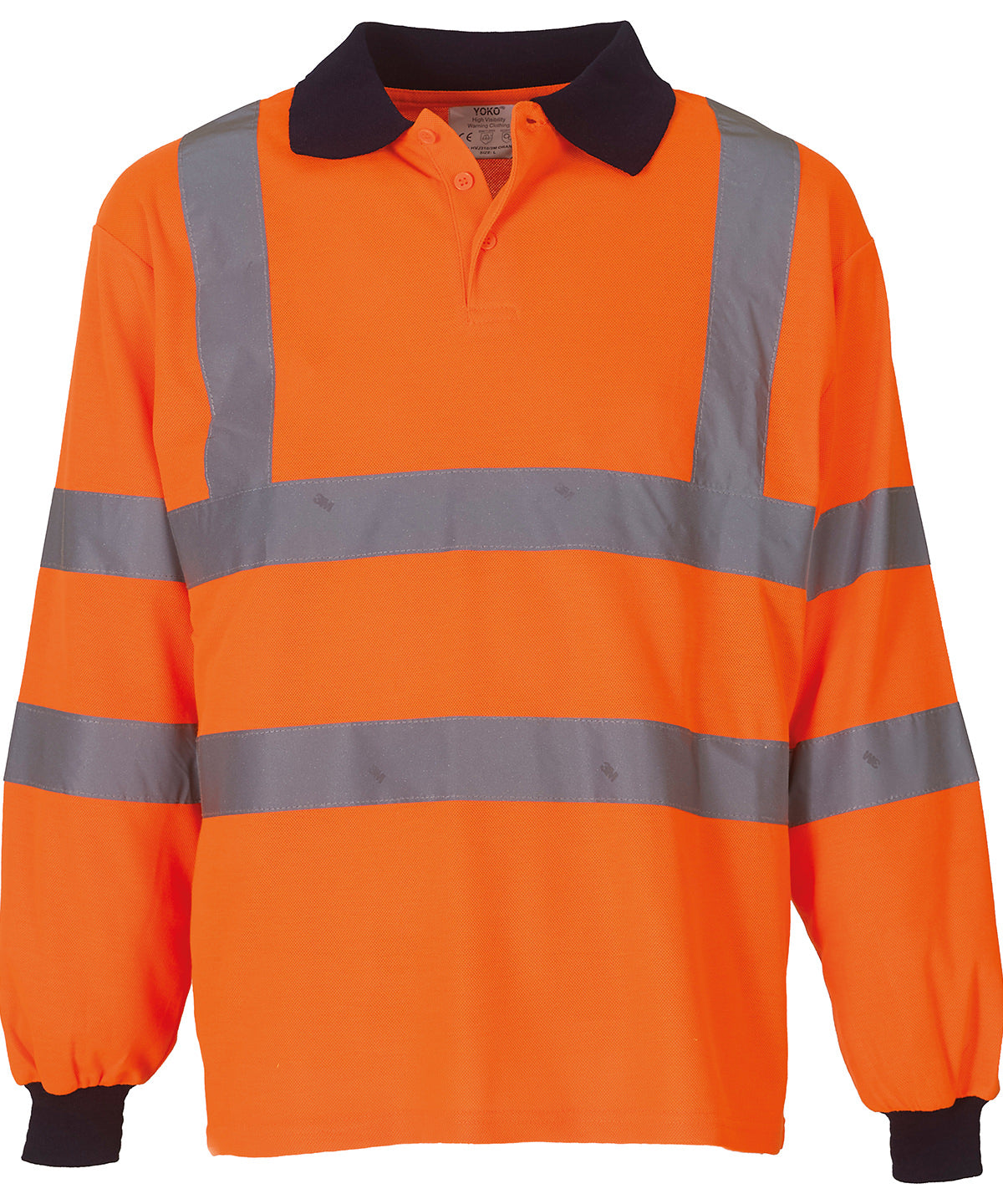 Pólóbolir - Hi-vis Long Sleeve Polo (HVJ310)