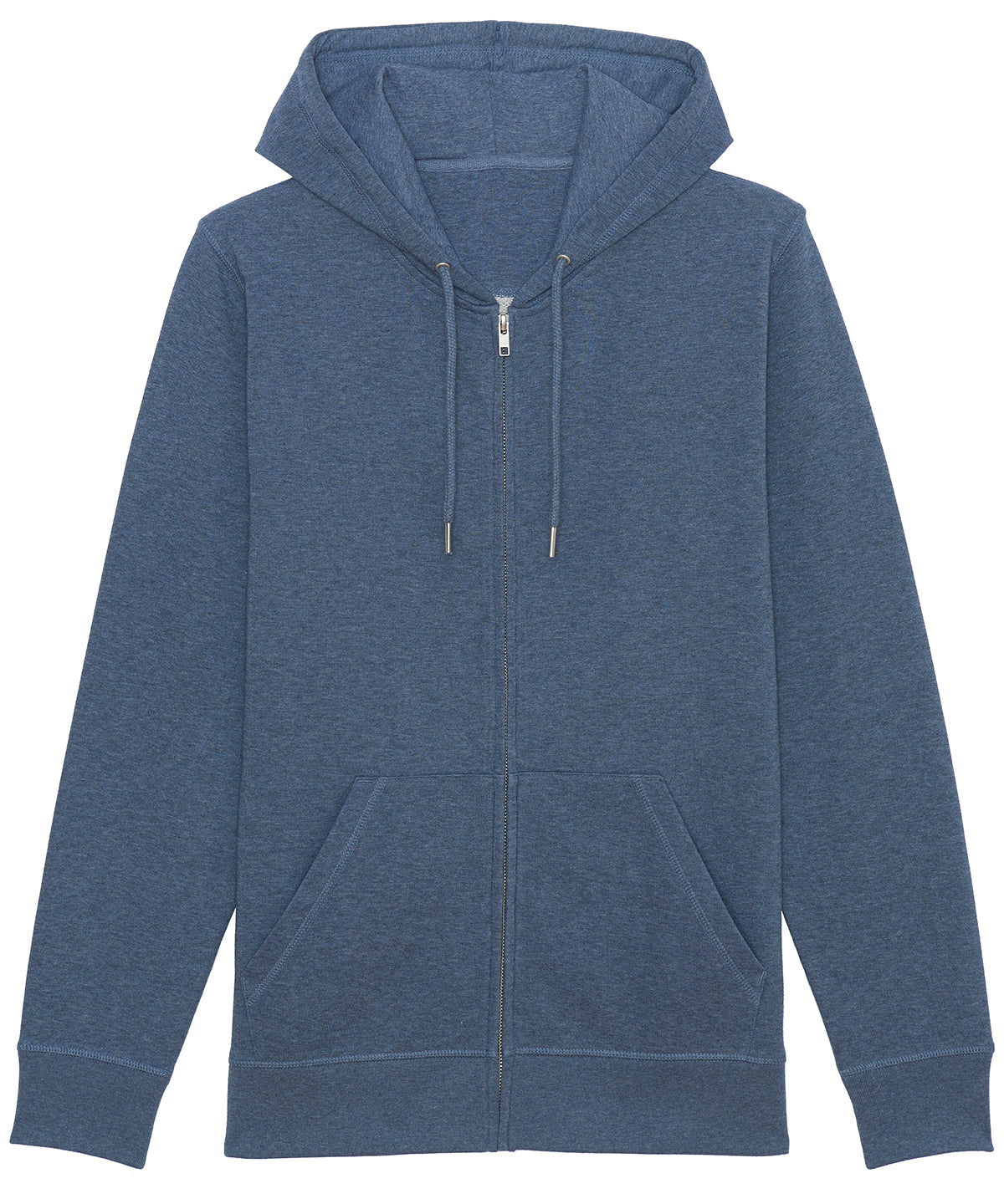 Hettupeysur - Unisex Connector Essential Zip-thru Hoodie Sweatshirt (STSU820)