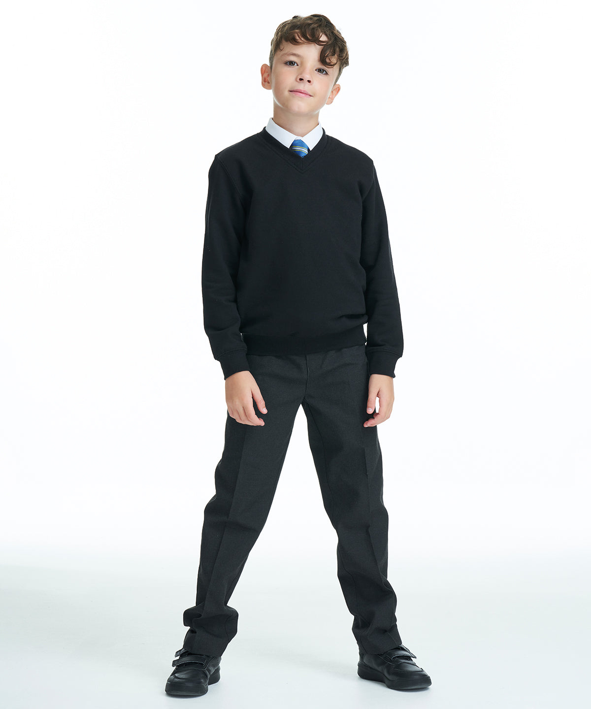 Háskólapeysur - Kids Academy V-neck Sweatshirt