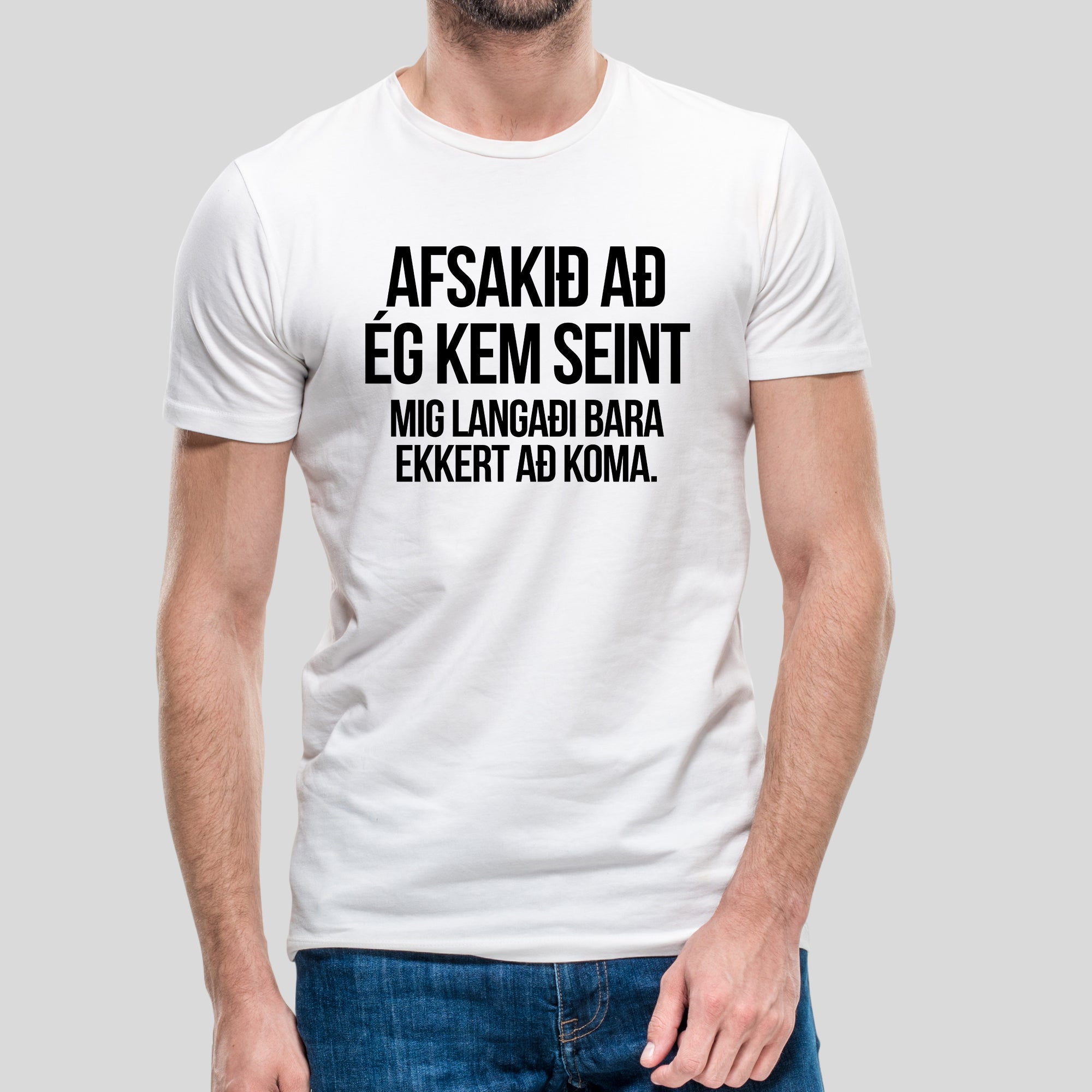 AFSAKIÐ AÐ- Hvítur bolur