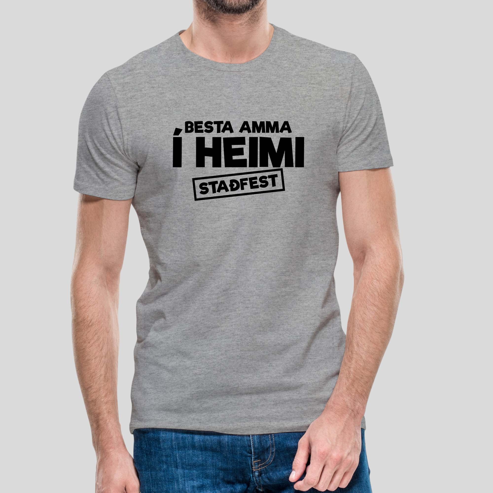 BESTA AMMA Í HEIMI - Grár bolur