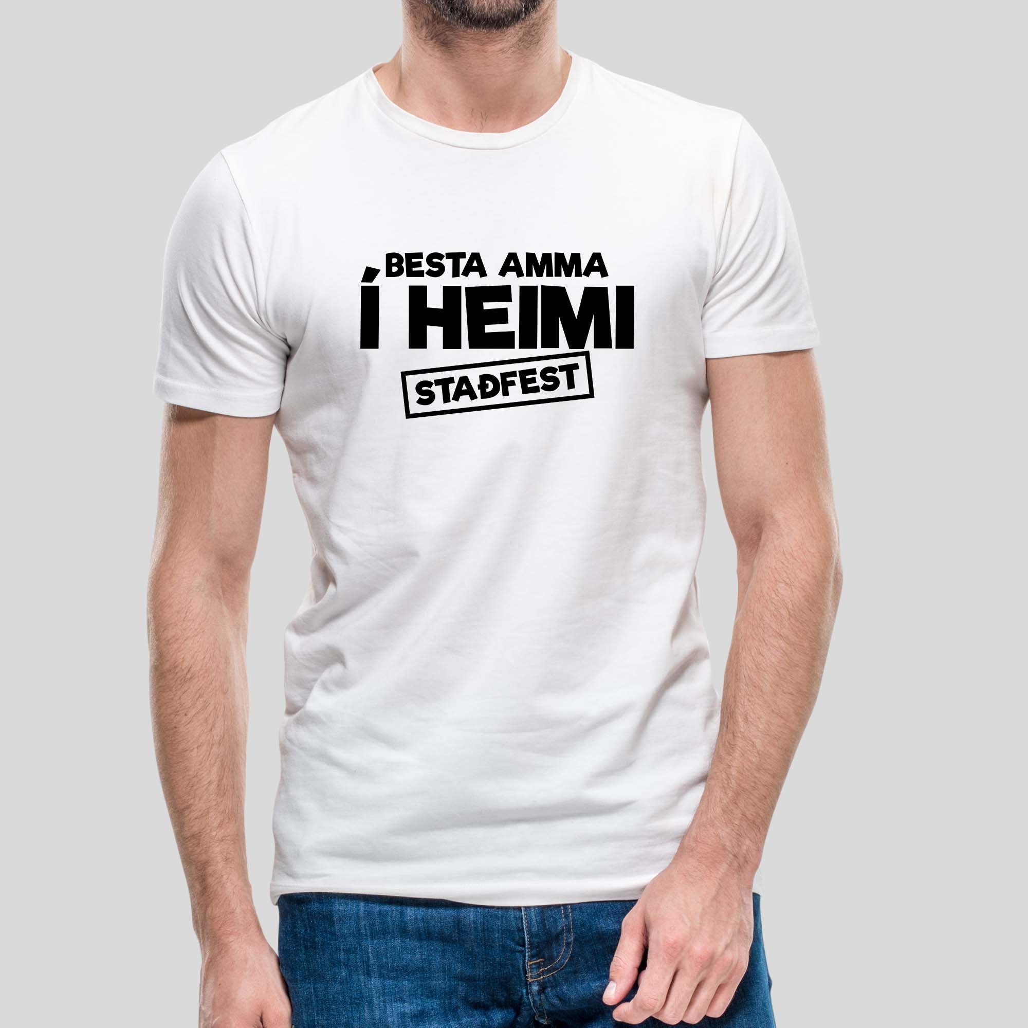 BESTA AMMA Í HEIMI -Hvítur bolur
