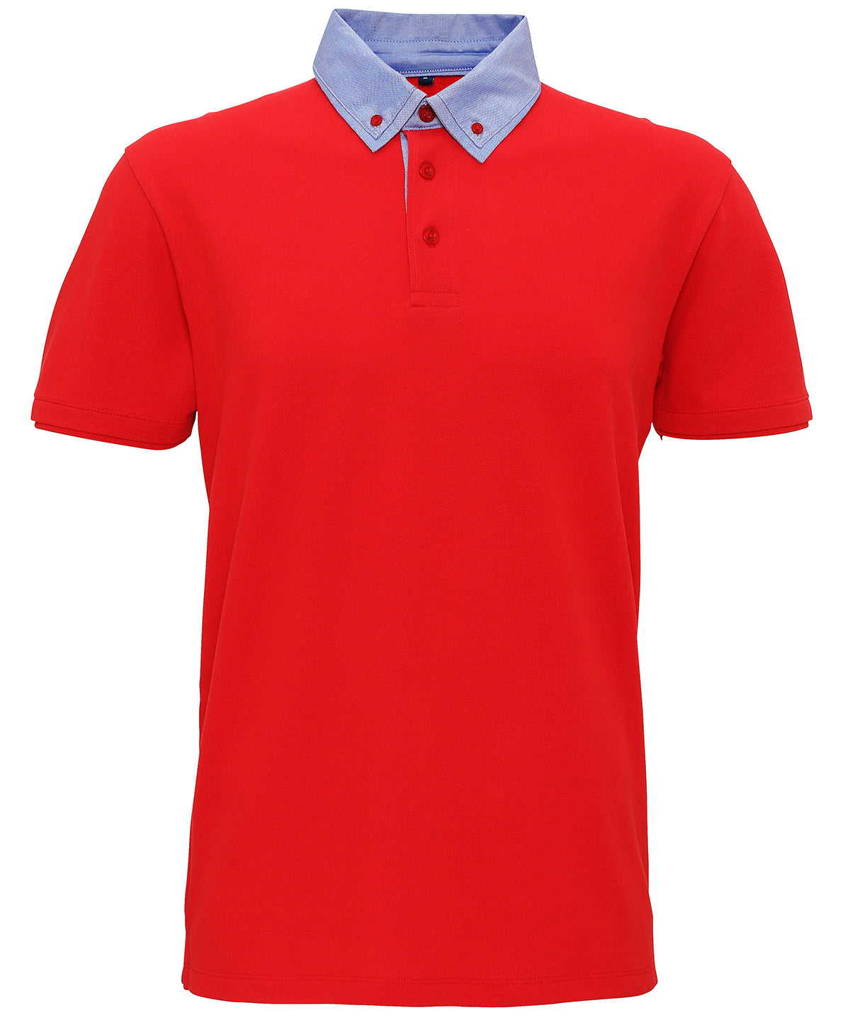 Pólóbolir - Men's Chambray Button-down Collar Polo