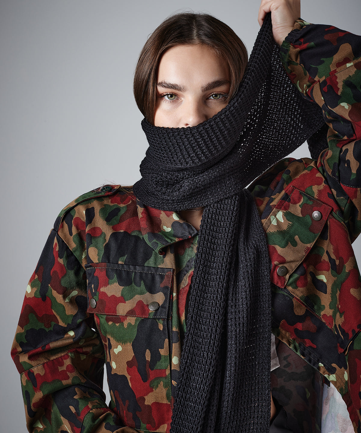 Klútar - Classic Waffle Knit Scarf